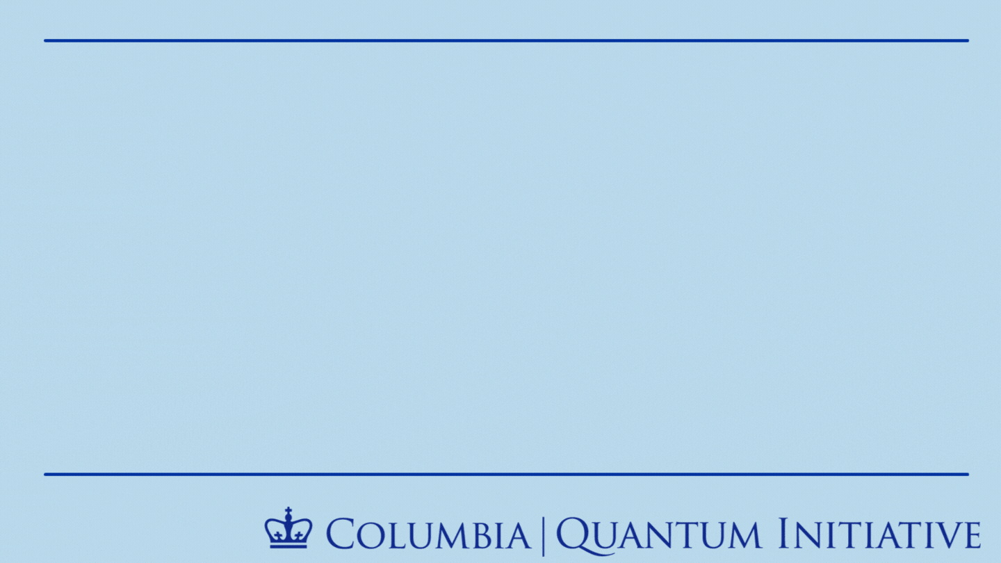 Animated gif with a woman and man silhouette, and text "Are you are next Max Planck NYC Fellow? Apply by September 1. Columbia Crown and text "Columbia Quantum Initiative" at bottom right