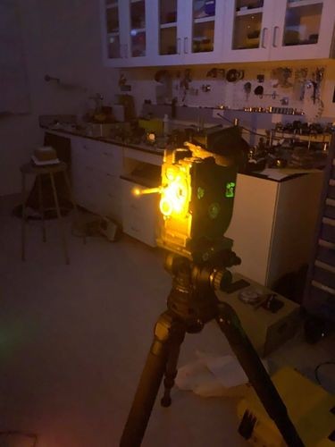 The 16mm camera in the lab. 16 mm camera in the Will lab