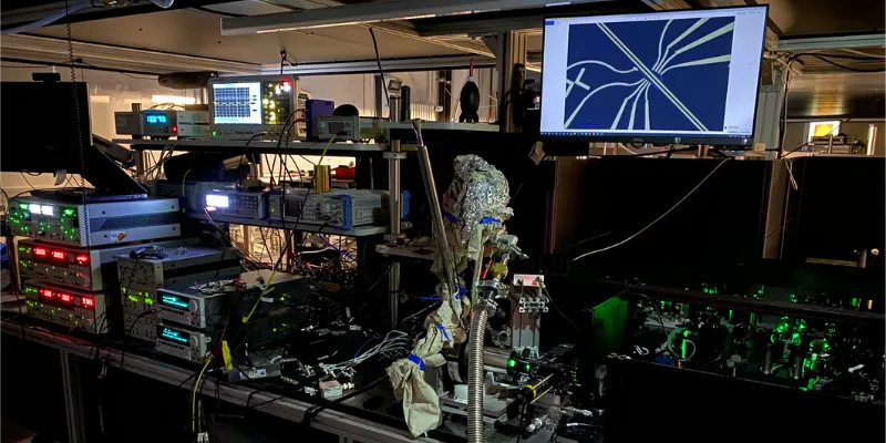 Experiment with sample up on the screen