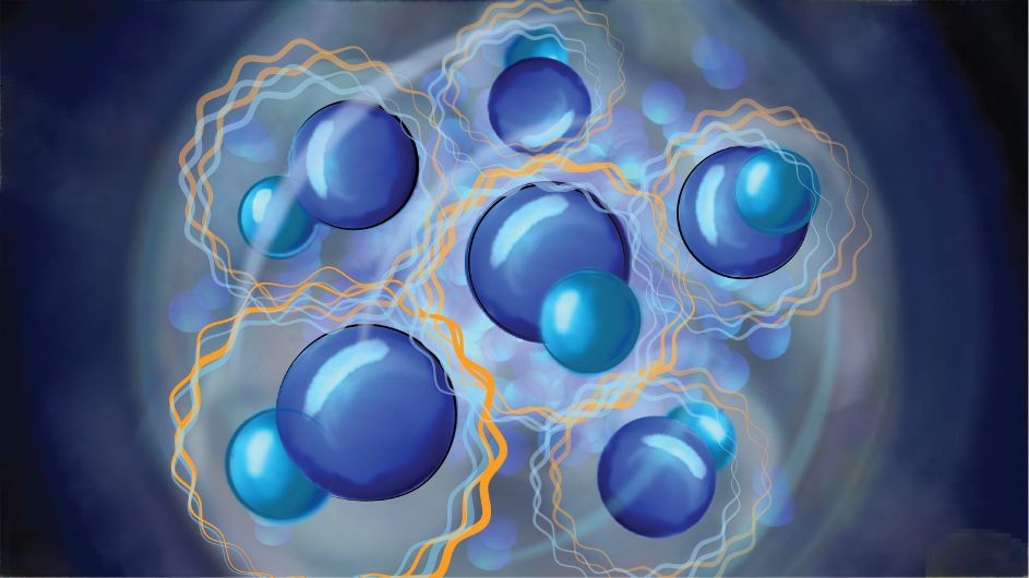 With a new technique published in Nature Physics, Sebastian Will and his lab use microwaves to create shields around sodium-cesium molecules in a molecular gas. The shielding stabilized the molecules and helped the team cool them down to the coldest temperatures yet—just shy of creating an elusive molecular Bose-Einstein condensate. Credit: Nicoletta Barolini, Columbia University Sodium cesium molecules inside microwave shields.