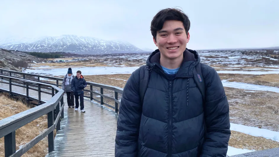 Ryan in Iceland. 