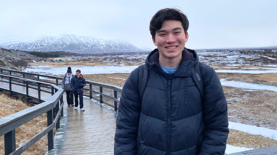 Ryan in Iceland. 