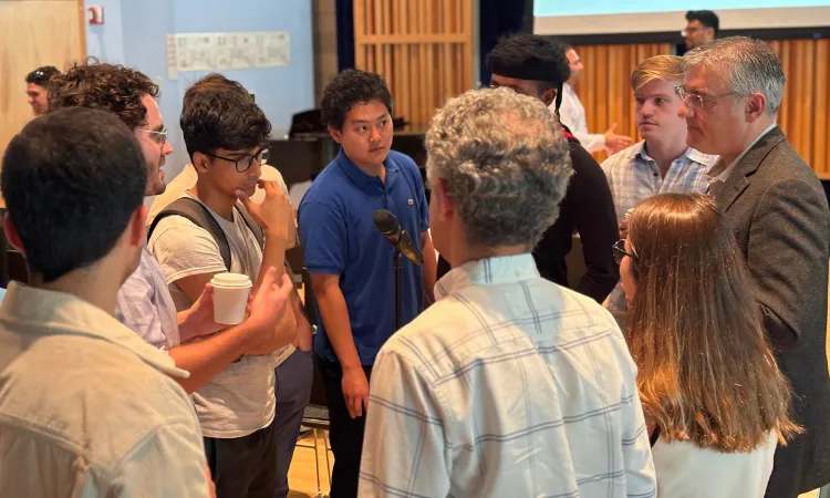Students with Chris Monroe