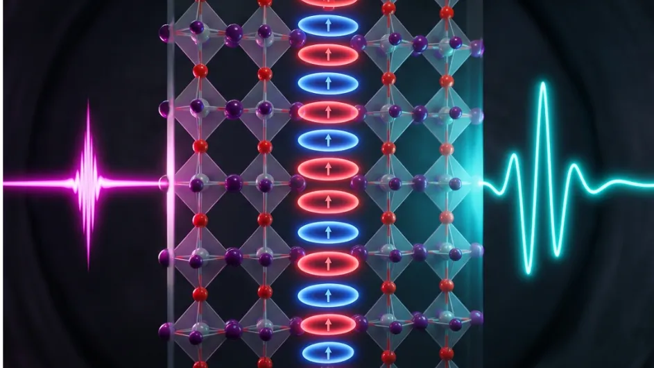 Illustration of ferrons in a quantum material